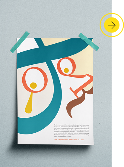 Caslon Typeface Poster